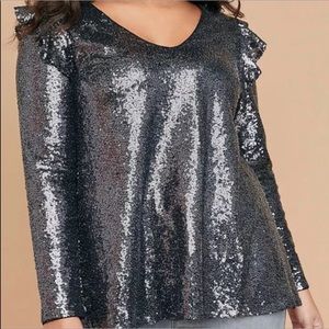Lane Bryant Sequin Top